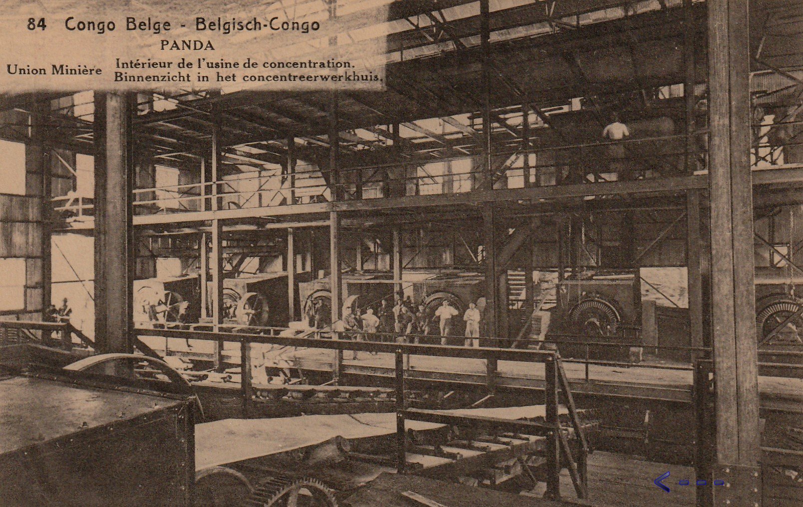Belgian Congo Belge Entiers postaux series 1 Postal stationery view card railway train